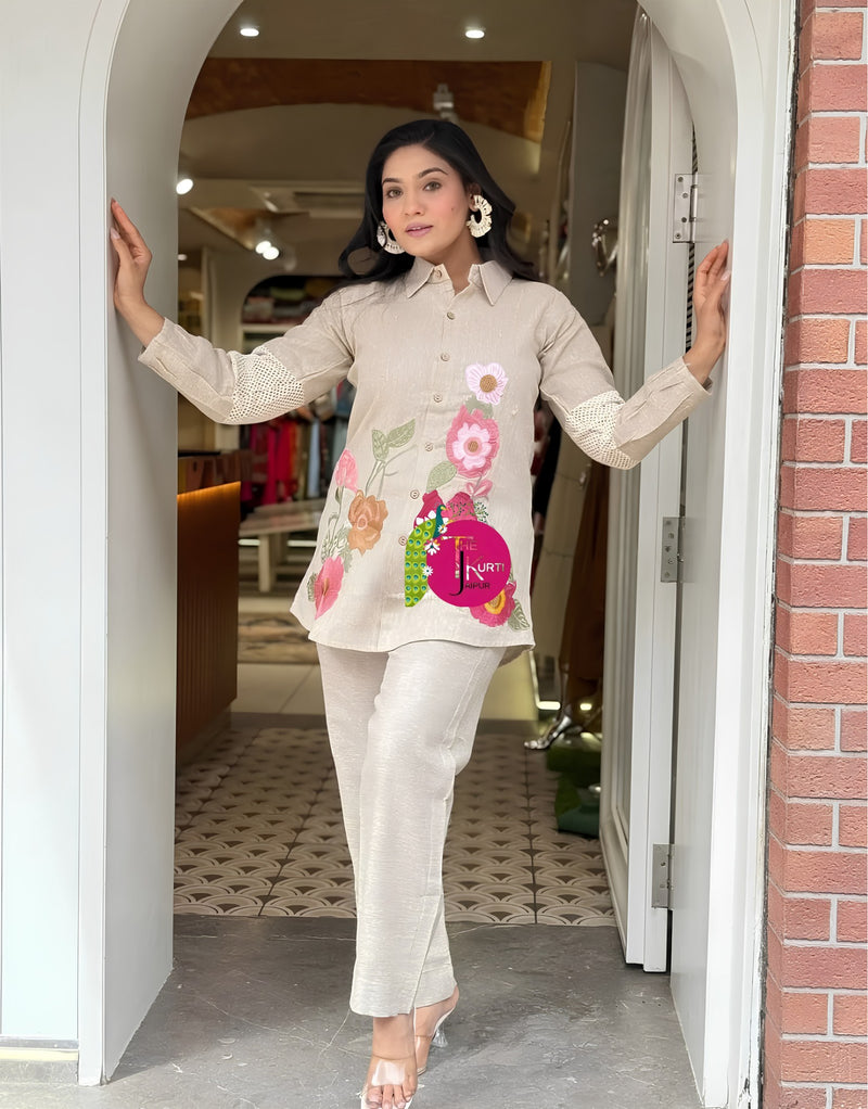 Gulbahar Ivory Coord Set