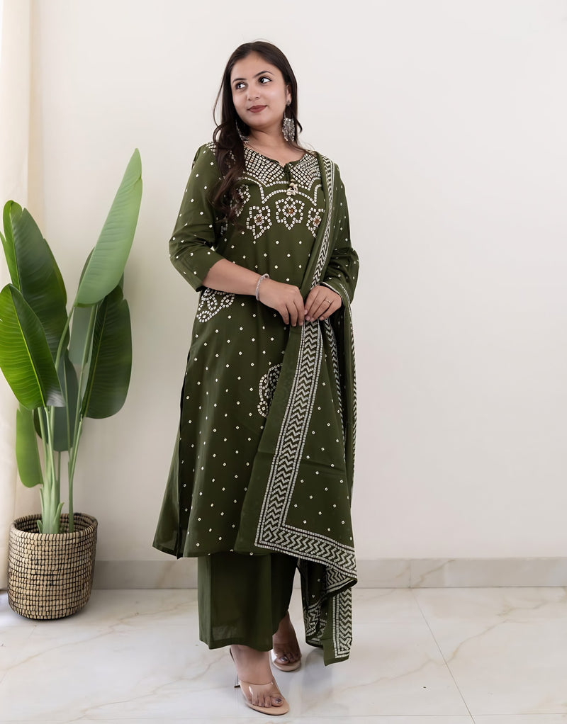 Mehfil Verde Grace Suit Set