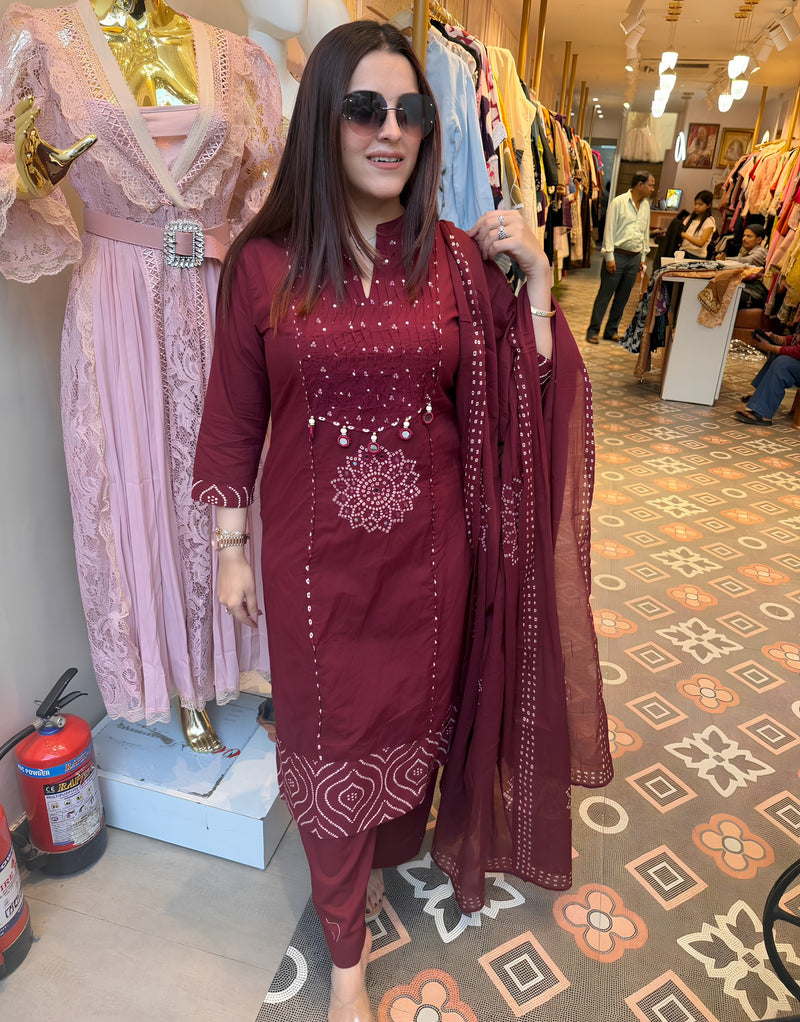 Wineberry Gulnar Suit Set