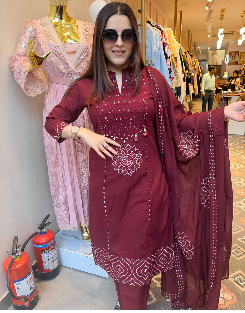 Wineberry Gulnar Suit Set