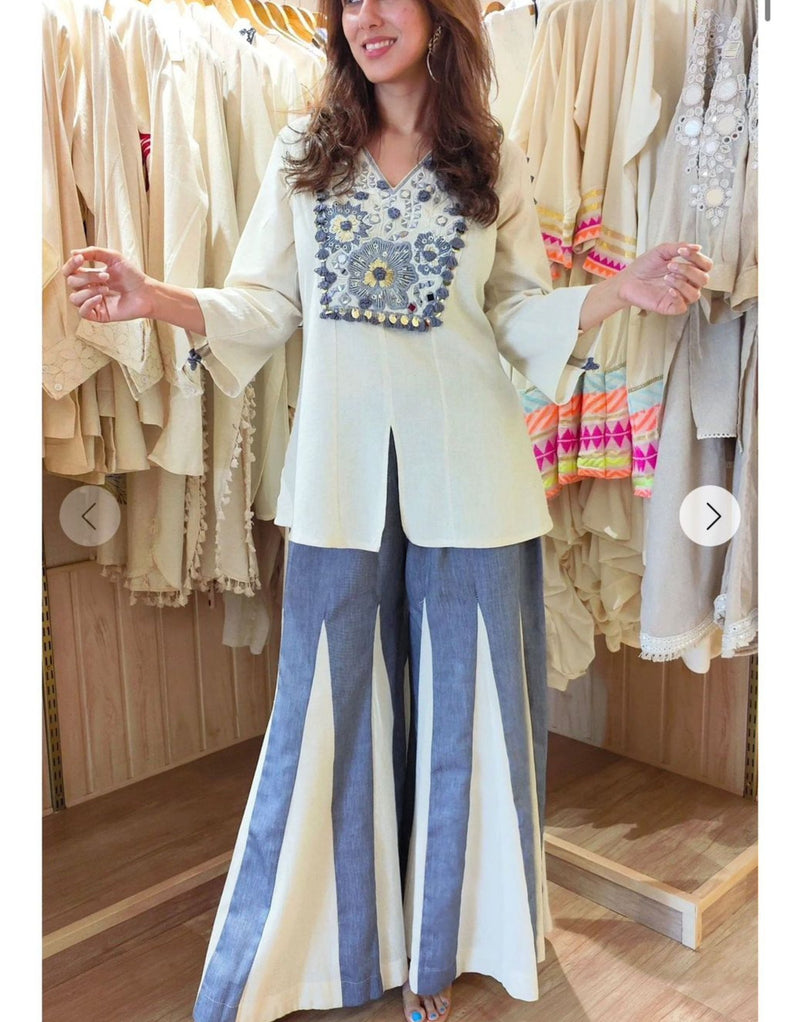 Willie's Blue White Classy Coord Set