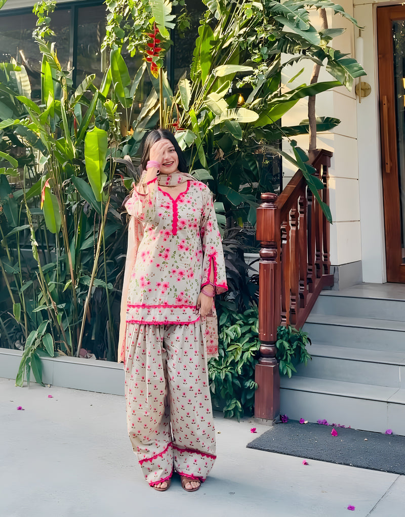 Rumi blockprint farshi kurta set