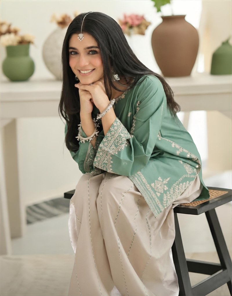 Designer Pakistani Kurta with heavy work pants