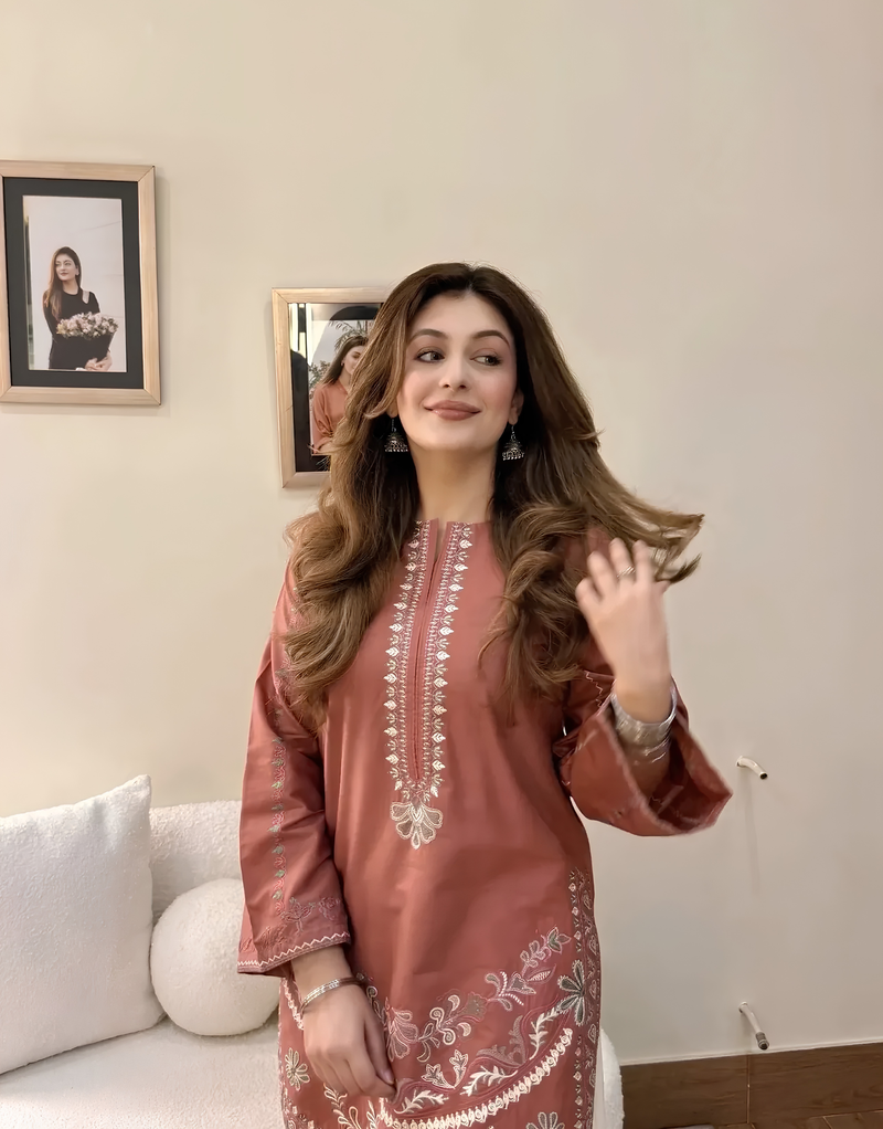 Peachy Pie Pakistani set