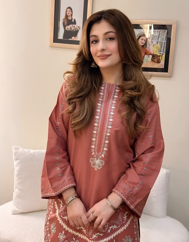 Peachy Pie Pakistani set