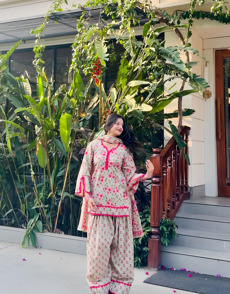 Rumi blockprint farshi kurta set