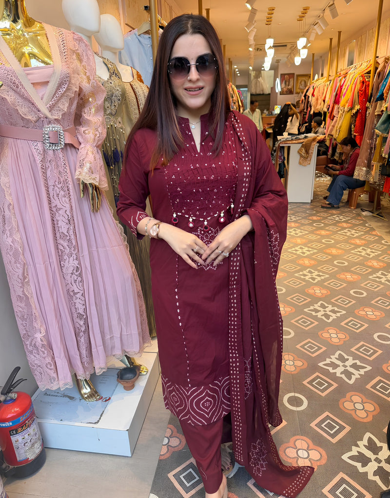 Wineberry Gulnar Suit Set